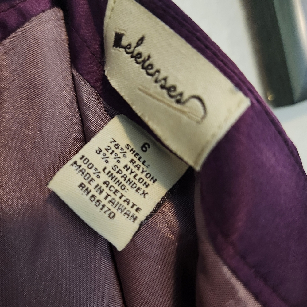 Elevenses * By Anthropologie Plum Mid Length "Dancer" Skirt Size 6 - Picture 5 of 9